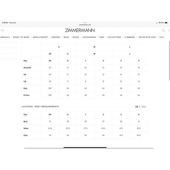 Zimmermann New Tiggy Plunge Circle Link One Piece Swimsuit Blue Size 2 US Size 6 - Picture 16 of 16